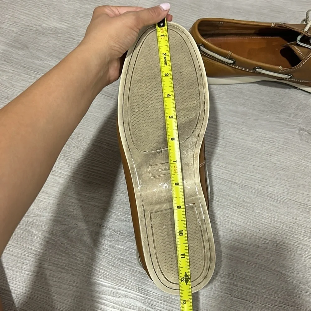 Coach men’s leather boat shoes